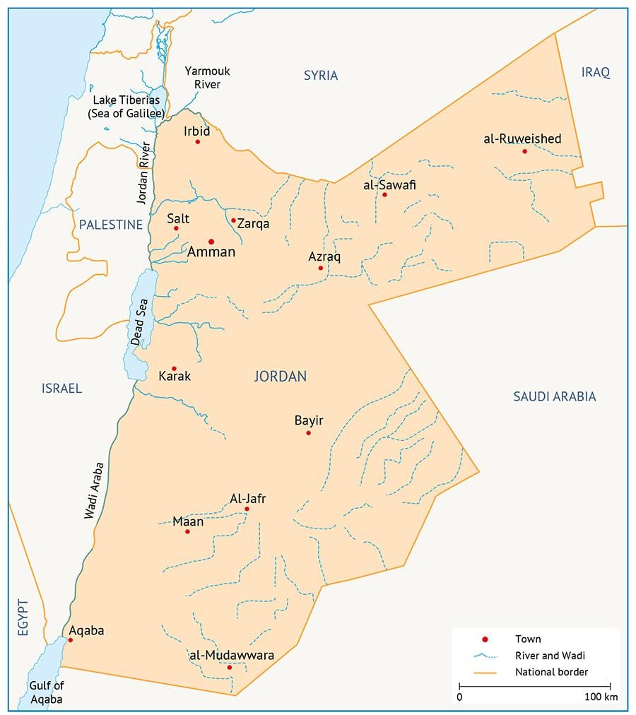 نقشہ کی یونیورسٹی اردن کے