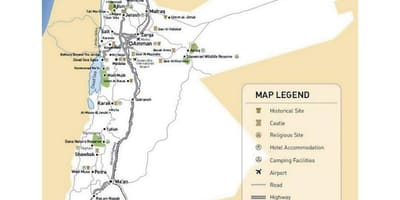 نقشہ اردن کے ریلوے