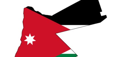 نقشہ اردن کے پرچم کا نقشہ