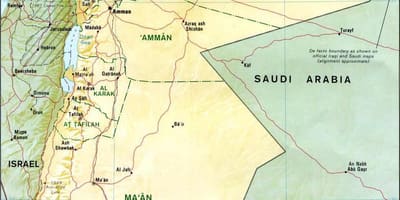 تفصیلی نقشہ اردن کے
