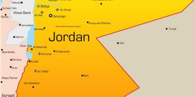 نقشہ اردن کے مشرق وسطی