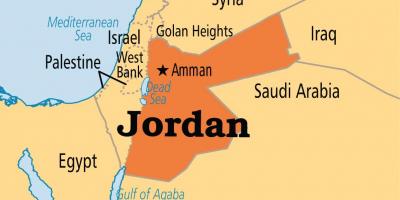 اردن کا نقشہ محل وقوع